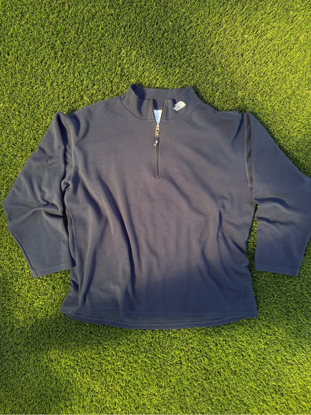 The North Face Men's Navy Half-Zip Fleece Pullover